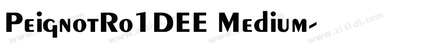 PeignotRo1DEE Medium字体转换